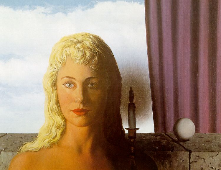 Pintura alegrica de Ren Magritte titulada The Ignorant Fairy