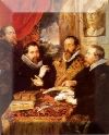 The Four Philosophers, 1611, oil on panel, Galleria Pitti, Florence