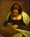 The Needlewoman. c. 1640. Oil on canvas. The National Gallery of Art, Washington, DC, USA