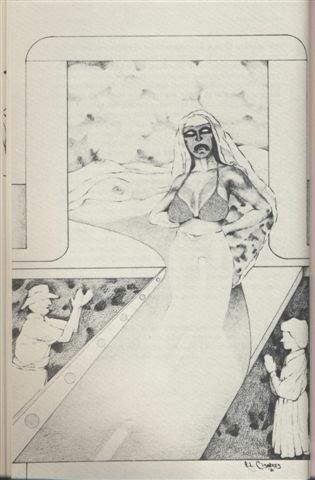 Chulifeas Fronteras, DESPOJO, 1981,  de Justo S. Alarcn, dibujo de Richard Cisneros