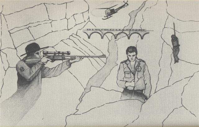 Chulifeas Fronteras, El PUENTE, 1981,  de Justo S. Alarcn, dibujo de Richard Cisneros