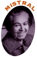Gabriela Mistral, seudnimo de Lucila Godoy, chilena, 1898-1957