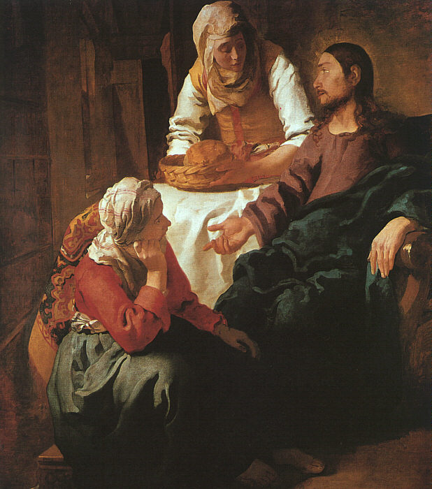 Cristo en casa de Marta con María