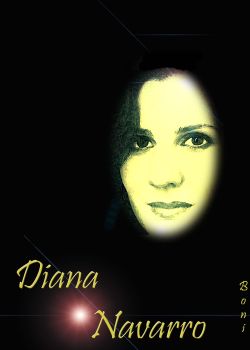 Diana Luna.  Cartel para la cantante Diana Navarro, creado por Boni