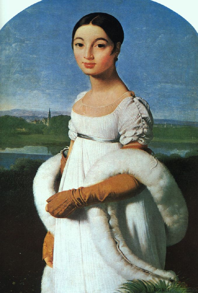 Retrato de Mll. Rivière, 1805, óleo, Museo de Louvre, París. Jean Auguste Dominique Ingres  (1780-1867)