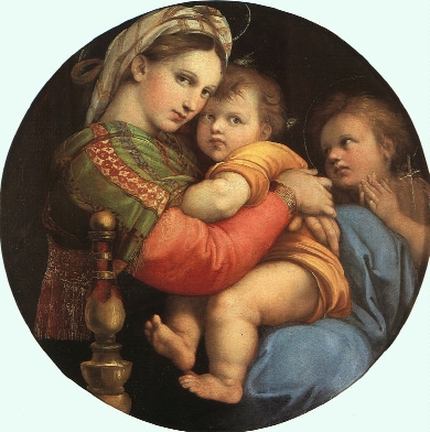 Madonna della Sedia, approx. 1518, Galleria Palatina at Florence