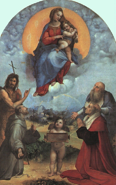 Raphael (Raffaello Sanzio),The Madonna of Foligno, 1511-12, Vatican, Pinacoteca.
