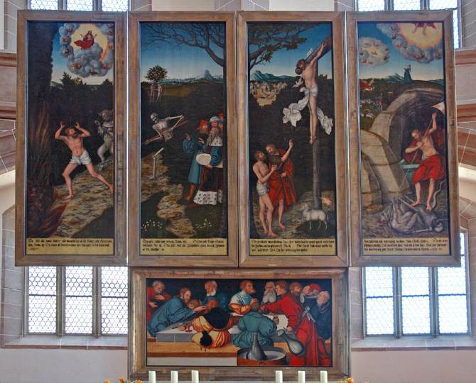Frontal del retablo de Cranach
