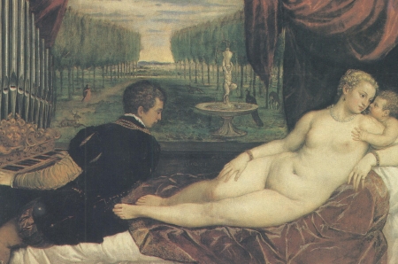 Venus, el amor y la música, por Tiziano