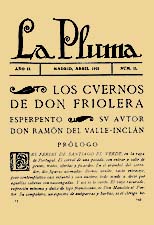 Comienzo en La Pluma (1921) de Los cuernos de don Friolera
