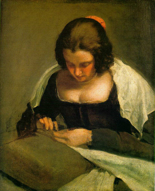 Mujer cosiendo, La costurera, Washington, National Gallery of Art