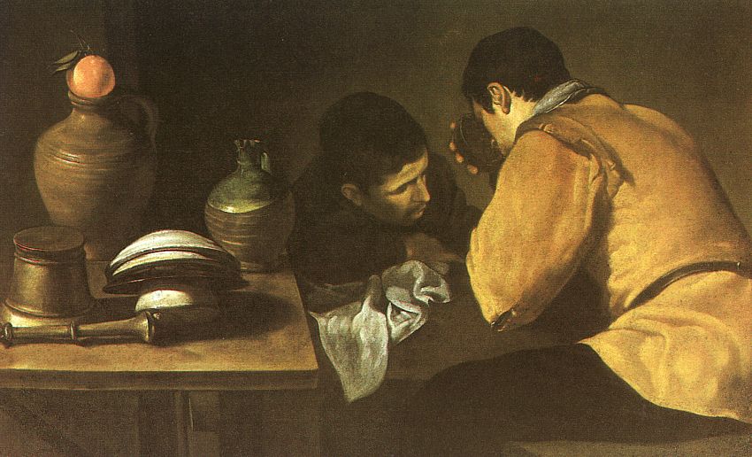 Dos hombres a la mesa, 1617-1623, Londres, Wellington Museum